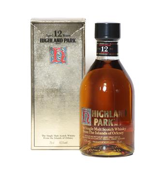 Lot 2159 - Highland Park 12 Years Old Orkney Malt Scotch Whisky, 1980s bottling, 43% vol 75cl, in original...
