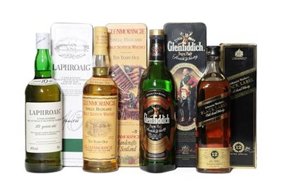 Lot 2163 - Johnnie Walker 12 Year Old Black Label Old Scotch Whisky, 1980s bottling, 43% vol 75cl, in original