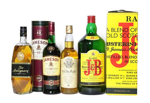 Lot 2165 - J&B Rare Blended Scotch Whisky, 40% vol 2 litres, in original cardboard box (one bottle), MacNaMara