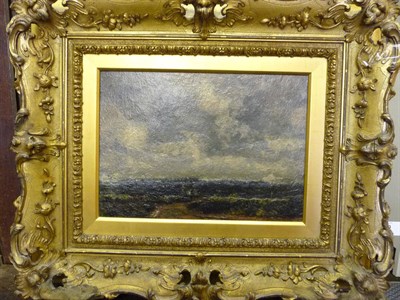 Lot 950 - John William Buxton Knight RBA, RE, NEAC (1842-1908) Extensive landscape Signed, oil on canvas,...