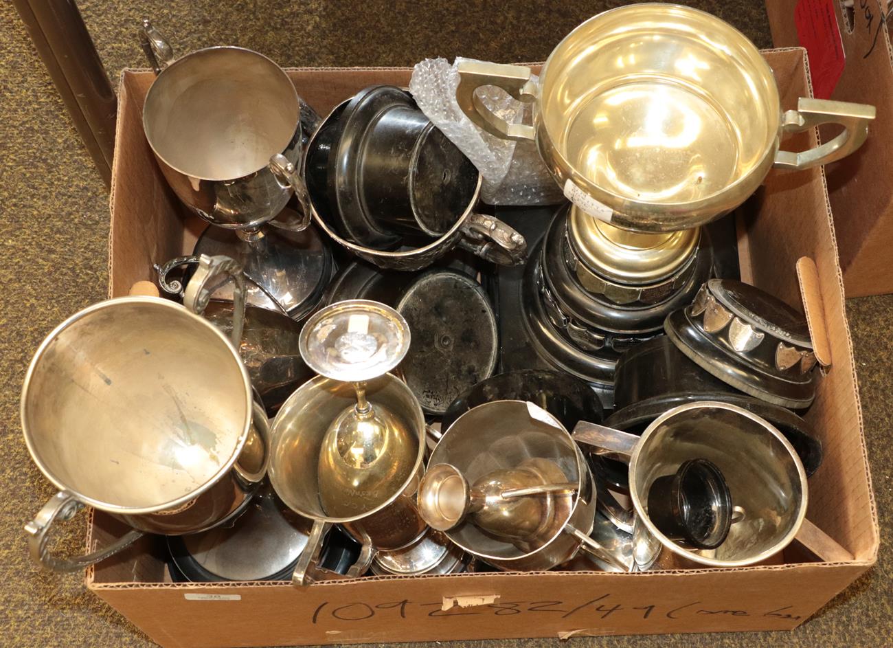 Lot 38 - Collection of Silver Plate Trophy Cups