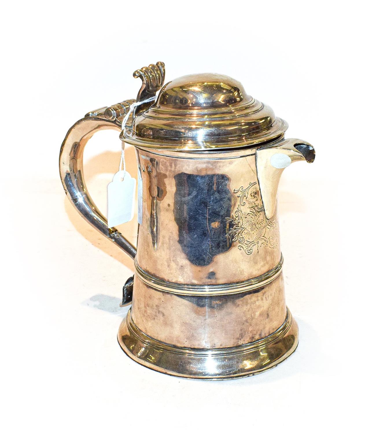 Lot 41 - A Silver Hot-Water Jug, With London Assay Office Mark and Case Number 9397 and Cancelled Marks...