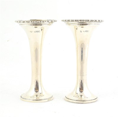 Lot 42 - A Pair of George V Silver Vases, by Horace Woodward and Co. Ltd., London, 1912, Retailed by The...