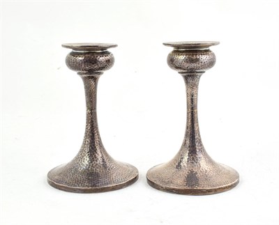 Lot 49 - A Pair of George V Silver Candlesticks, by S Blanckensee and Son Ltd, Birmingham, 1923, in the Arts