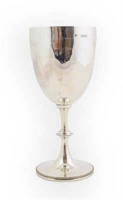 Lot 50 - A Victorian Silver Goblet, by Charles Stuart Harris, London, 1885, the bowl tapering and on...