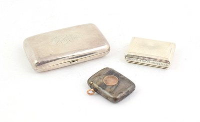 Lot 113 - A Victorian Silver Cheroot-Case and Snuff-Box, by Henry William Dee, London, The Cheroot-Case 1875