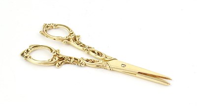 Lot 117 - A Pair of French Silver-Gilt Grape Scissors, by Ernest Cardeilhac, Paris, Circa 1900, the...