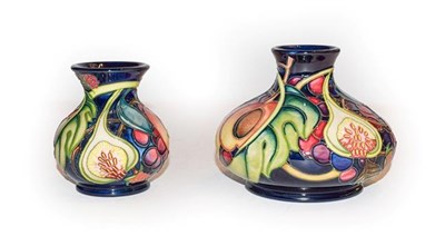 Lot 238 - A Moorcroft Queens Choice pattern vase, shape 32/5, designed by Emma Bossons, impressed factory...