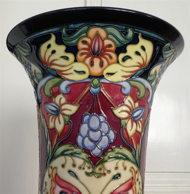 Lot 245 - A large Moorcroft Prestige Tapestry of Time pattern trumpet vase, shape 159/18, designed by...