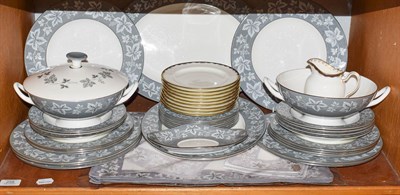 Lot 258 - Wedgwood Moselle pattern part dinner service including two tureens and a serving platter...