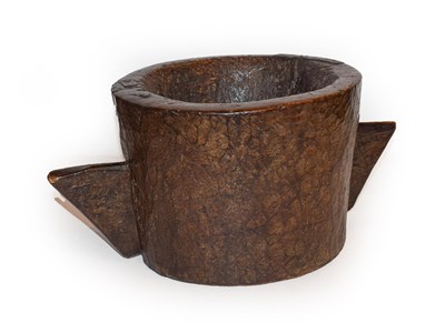Lot 275 - An 18th century two handled wooden mortar
