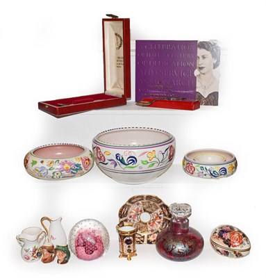 Lot 296 - A quantity of ceramics and glass, including two pieces of Royal Crown Derby Imari 1128, Royal...