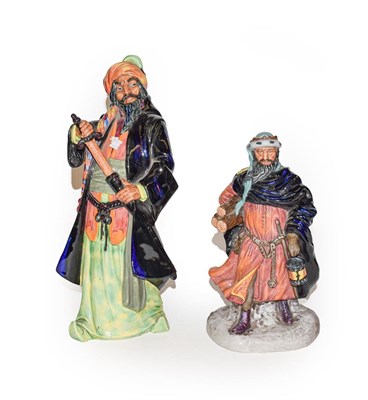 Lot 393 - Two Royal Doulton figures, Blue Beard HN2105 and Good King Wenceslas HN2118