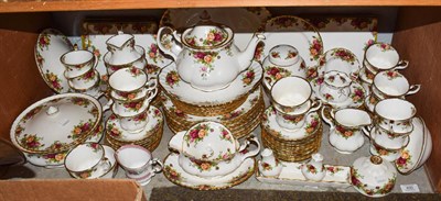 Lot 400 - A large quantity of Royal Albert Old Country Roses dinner and teawares including teapot (one shelf)