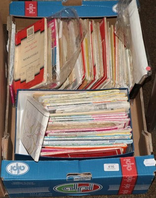 Lot 416 - A box of assorted ordnance survey maps (one box)