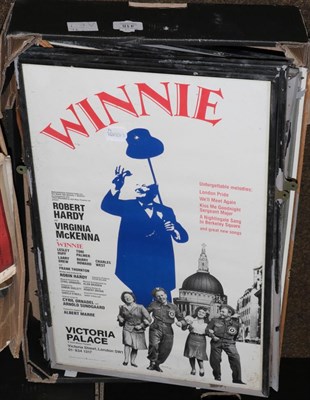 Lot 418 - A mixed group of film posters to include Winnie, Me and My Girl, Peter Pan and Musicals,...