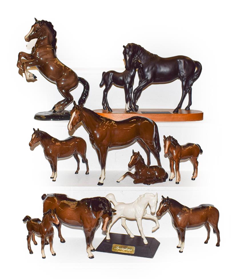 Lot 433 - Ten various Beswick horses
