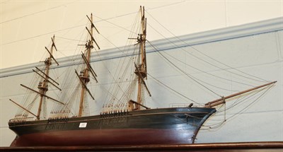 Lot 449 - Model Clipper 'Lightning' full rigged three masted vessel, the prototype was in service between...