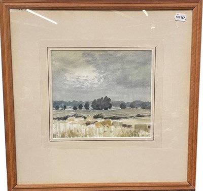 Lot 1115 - J Edward Slater RWS (British 20th century) Landscape in Leicestershire, signed watercolour,...