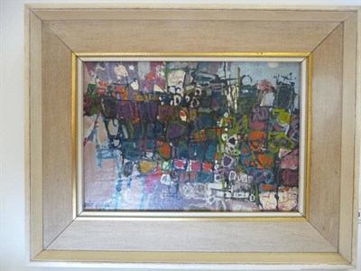 Lot 1007 - Louis Robert James (1920-1996) "The Harbour" Signed and dated "'59" (1959), inscribed verso in...