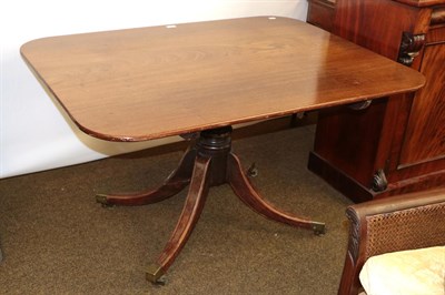 Lot 1260 - Regency mahogany breakfast table, 123cm by 93cm by 70cm