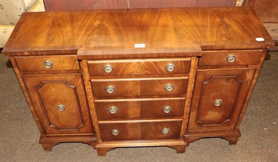 Lot 1262 - A mahogany break-front sideboard, 104cm by 33cm by 69cm