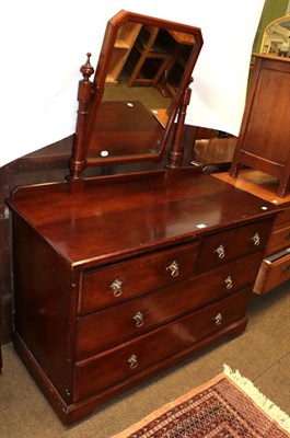 Lot 1286 - A Victorian mahogany dressing table, 117cm by 54cm by 150cm