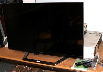 Lot 1330 - Two Panasonic HD flat screen televisions (boxed) 42 and 32 inch screens together with an LG...