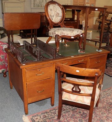 Lot 1362 - A Regency mahogany carver chair, the bowed top rail with black line string detail and stuffed...