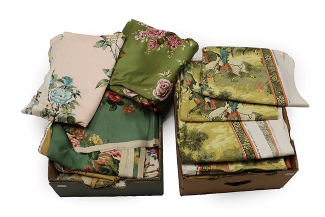 Lot 2003 - Assorted Post 1950 Upholstery and Curtain Fabrics, including Grafton Antique Satin and...