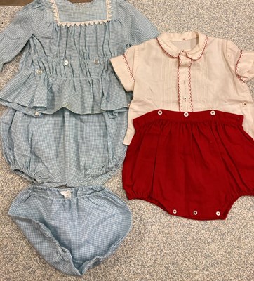 Lot 2008 - Assorted Mid 20th Century Children's Clothing, including smocked dresses, romper suits, nightgowns