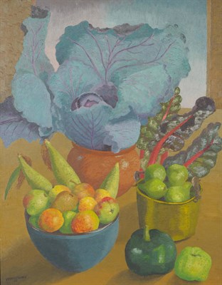 Lot 1028 - Sir Cedric Lockwood Morris (1889-1982)  "Garden Produce" Signed and dated (19)63, extensively...