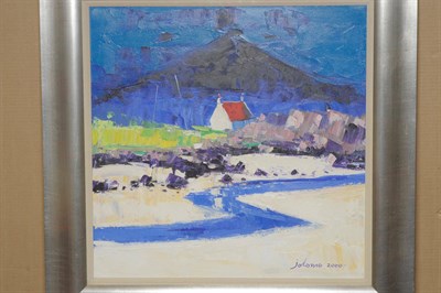 Lot 1029 - John Lowrie Morrison (b.1948)  "Portnairk, Ardnamurchan" Signed Jolomo and dated 2000, inscribed on