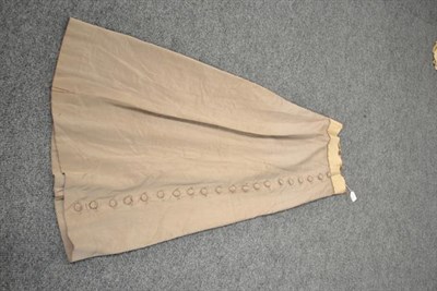 Lot 2044 - Circa 1900 and Later Ladies' Costume, comprising a cream and brown grosgrain type suit, with...
