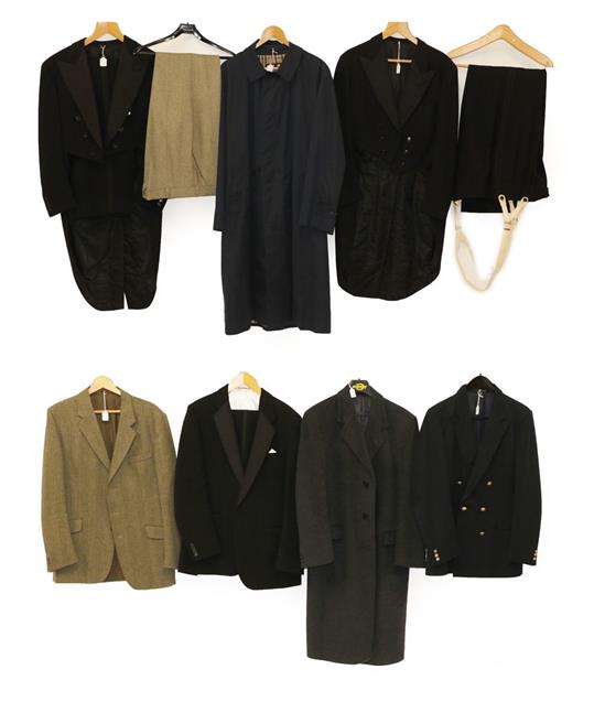 Lot 2091 - Assorted Late 20th Century Gentlemen's Clothing, comprising a Daks Simpson navy blue mackintosh...