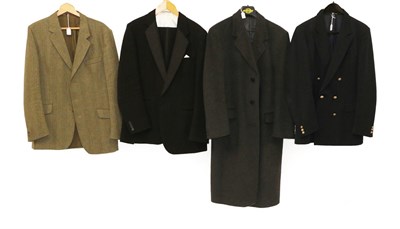 Lot 2091 - Assorted Late 20th Century Gentlemen's Clothing, comprising a Daks Simpson navy blue mackintosh...