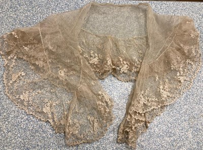 Lot 2102 - Assorted Early 20th Century Infant Dresses, two lace stoles (both a.f.), lady's under skirt...