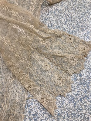 Lot 2102 - Assorted Early 20th Century Infant Dresses, two lace stoles (both a.f.), lady's under skirt...