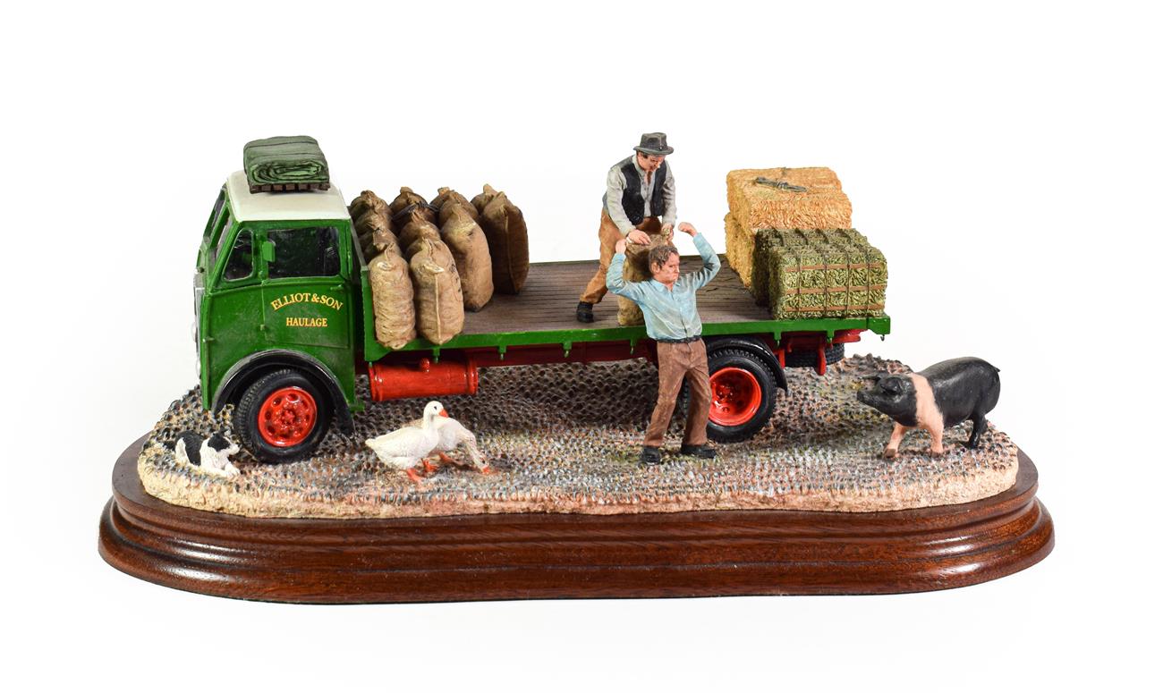 Lot 7 - Border Fine Arts 'Afternoon Deliveries' (Lorry, Geese and Pig), model No. B1022 by Ray Ayres,...