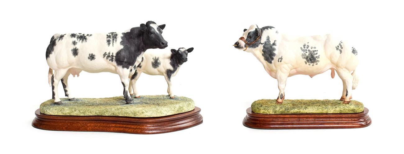 Lot 15 - Border Fine Arts 'Belgian Blue Bull', model No. B0406 limited edition 479/1250; together with...