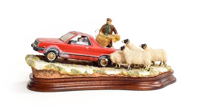Lot 37 - Border Fine Arts 'Getting The Feed Out', model No. B1250 by Ray Ayres, limited edition 94/500...