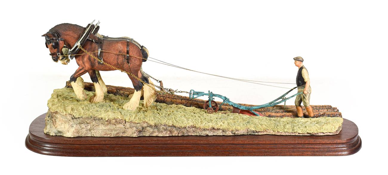 Lot 47 - Border Fine Arts James Herriot Model 'Stout Hearts' (Ploughing Scene), model No. JH34, by Ray Ayres
