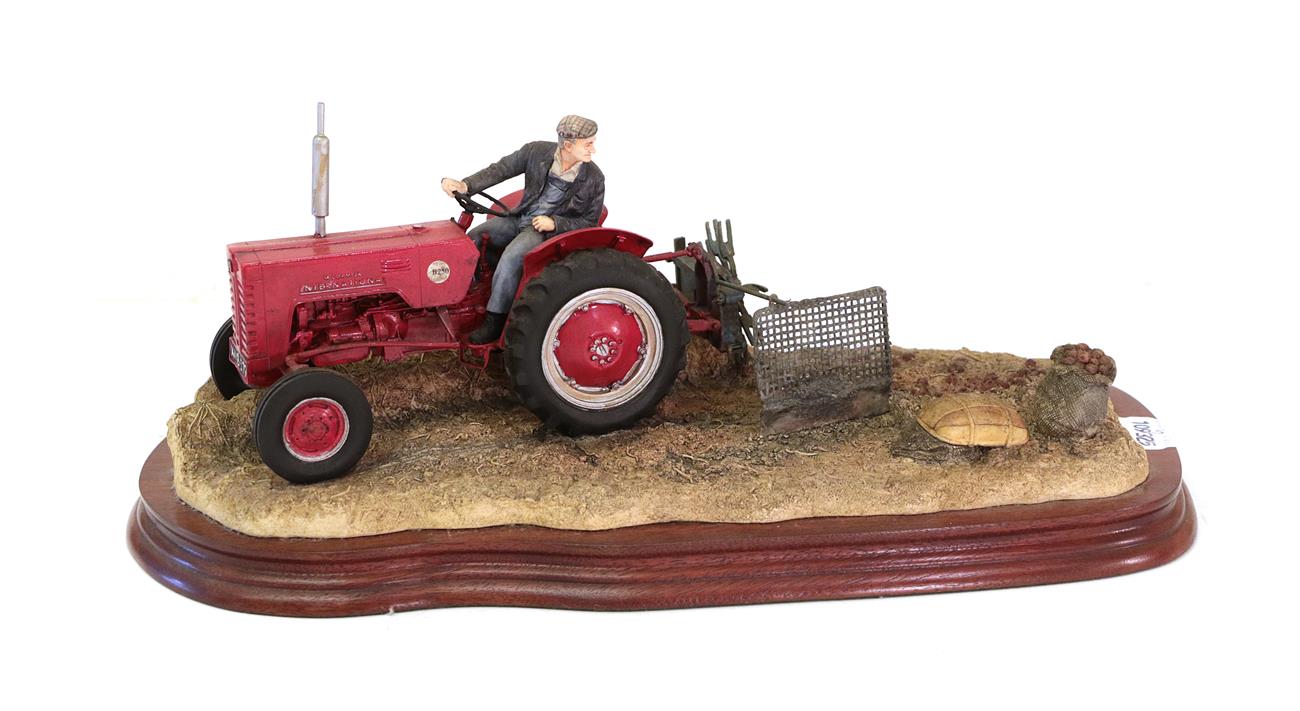 Lot 52 - Border Fine Arts 'Lifting the Pinks' (International B250 Tractor), model No. B0219 by Ray...