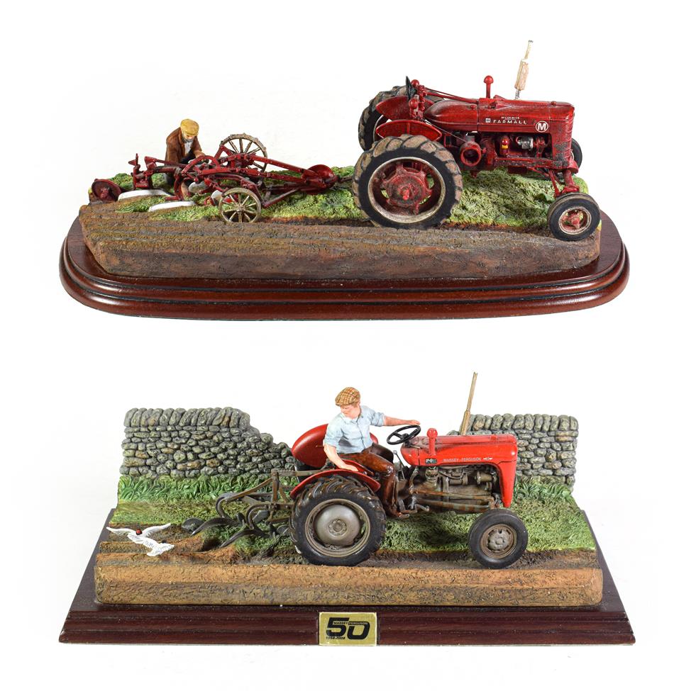 Lot 81 - Border Fine Arts Studio Tractor Models 'Autumn Ploughing', model No. A9387, limited edition...