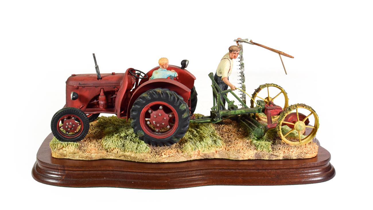 Lot 88 - Border Fine Arts 'The First Cut' (David Brown Cropmaster), model No. JH70 by Ray Ayres, limited...