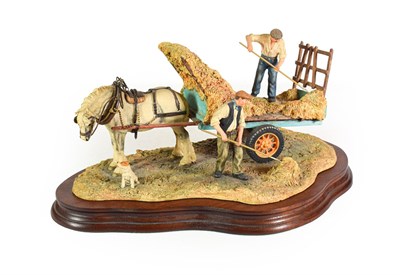 Lot 89 - Border Fine Arts 'The Haywain' (Haymaking ), model No. JH73 by Anne Wall, limited edition 446/1500