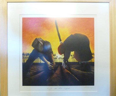 Lot 1050 - After Mackenzie Thorpe (b.1956)  "Life in the Land"  Signed in pencil with the artist's...