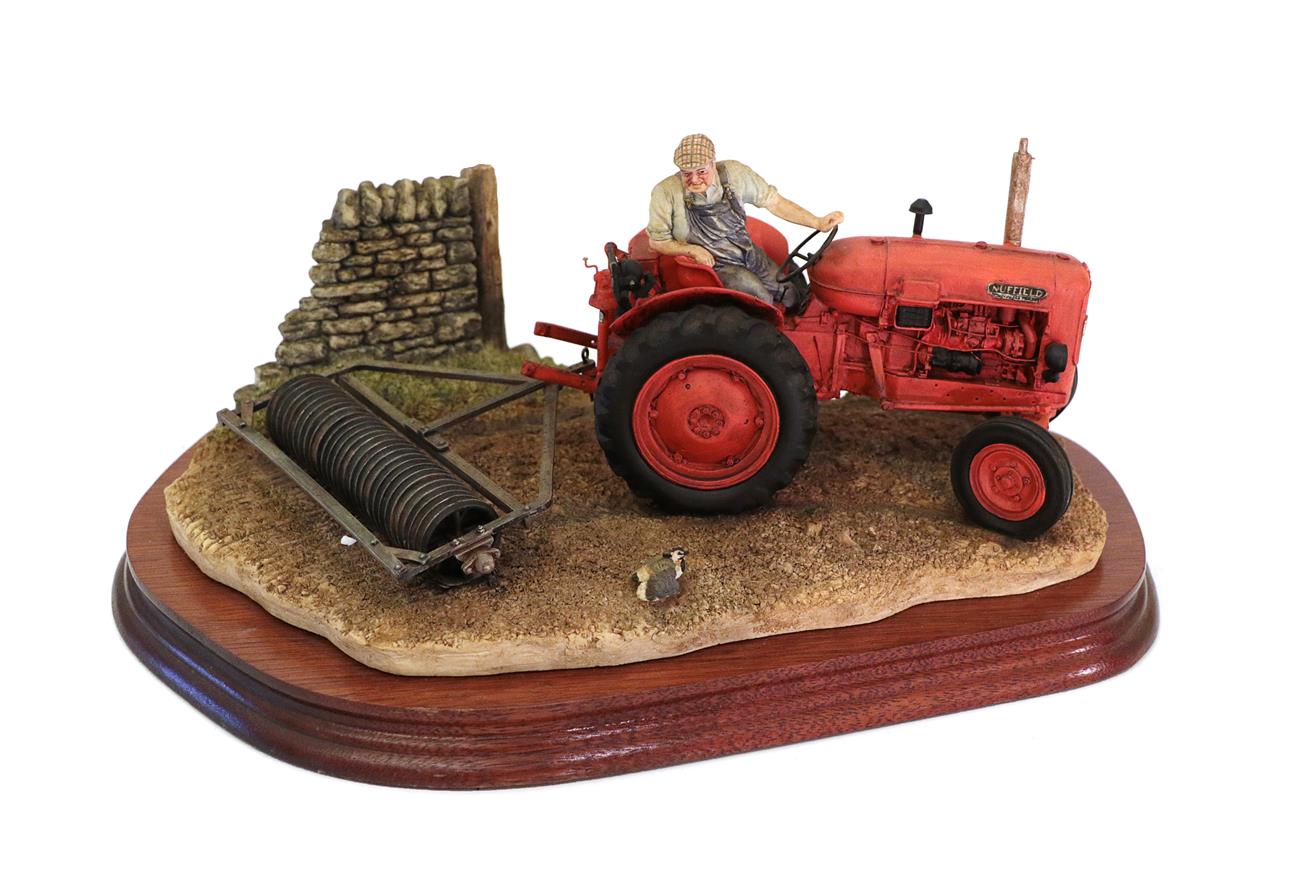 Lot 92 - Border Fine Arts 'Turning with Care' (Nuffield Tractor), model No. B0094 by Ray Ayres, limited...