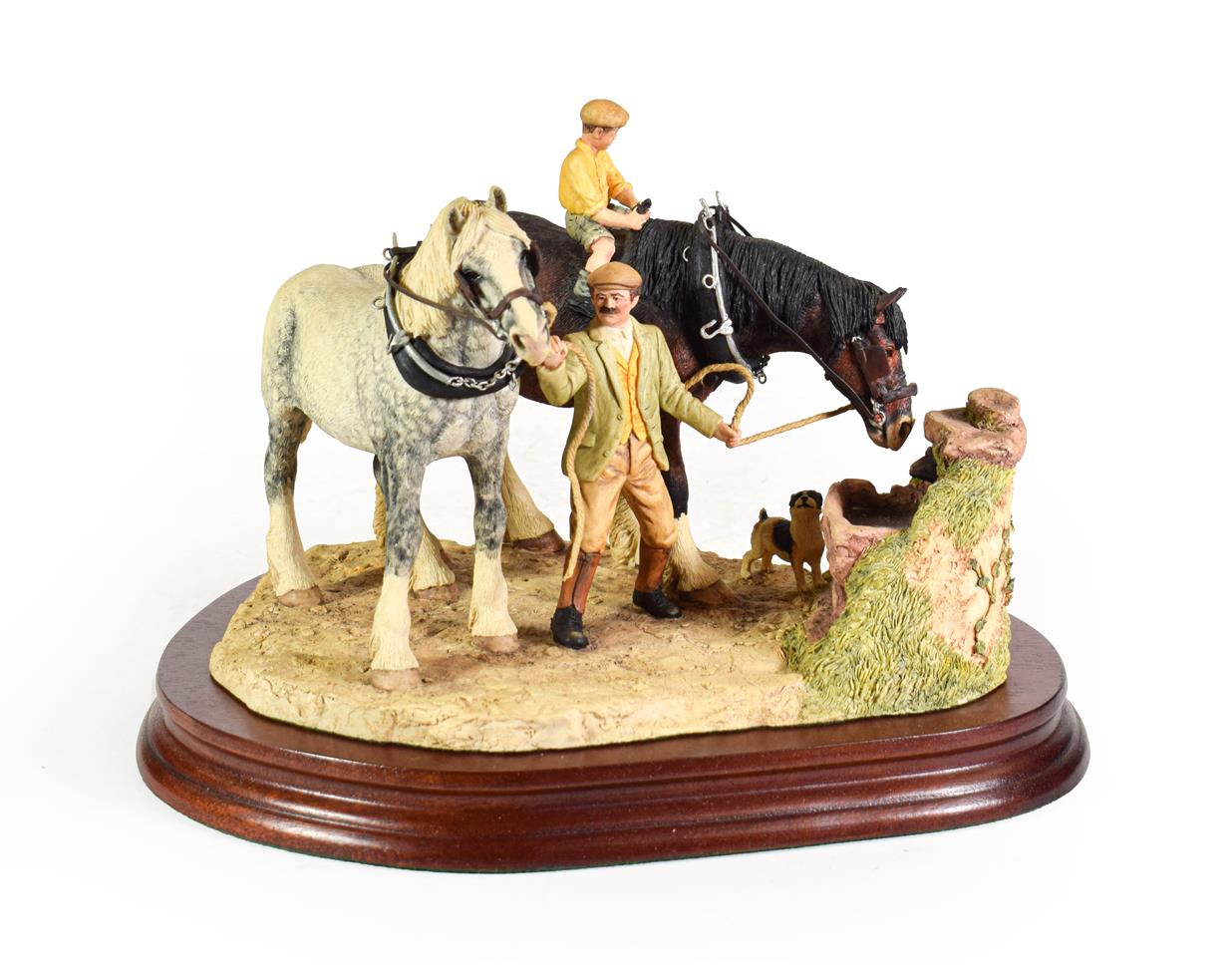 Lot 98 - Border Fine Arts 'You Can Lead a Horse to Water', model No. BFA202 by Anne Wall, limited...