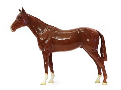 Lot 101 - Beswick Bois Roussel Racehorse, Second Version, model No. 701, Chestnut gloss (a.f)